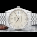 Rolex Datejust 36 Argento Jubilee Silver Lining Diamonds Dial  16234